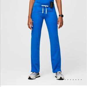 Figs Kade cargo scrub pant royal blue